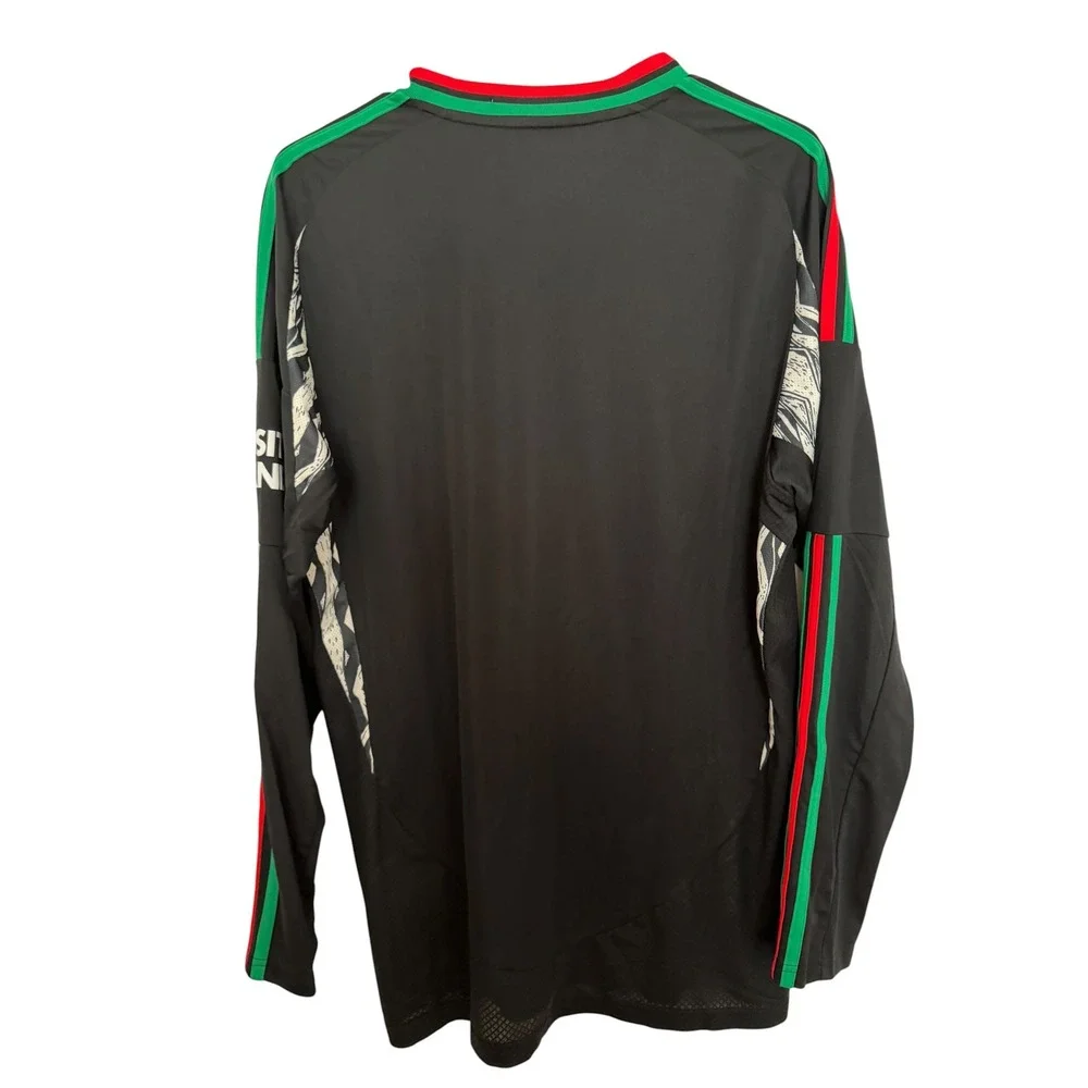 Adidas Arsenal FC 2024/25 Away Jersey Labrum London Long Sleeve Black Mens L NEW